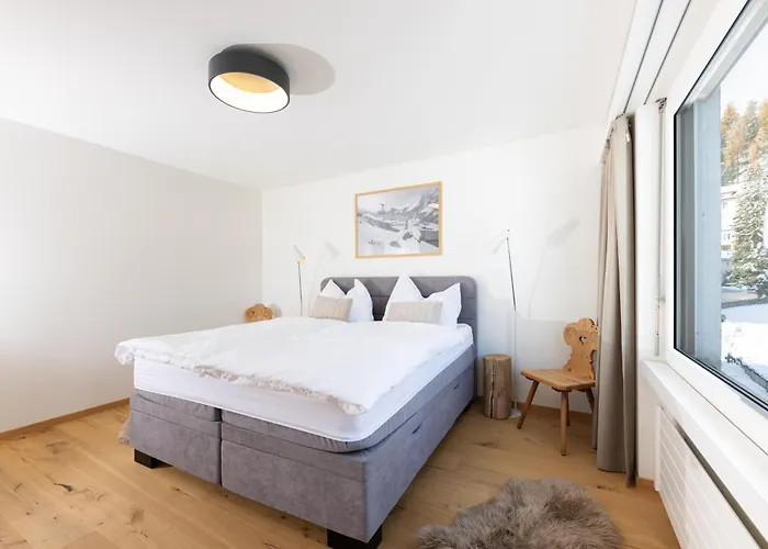 Modern Crossing Facing Piz Rosatsch St. Moritz