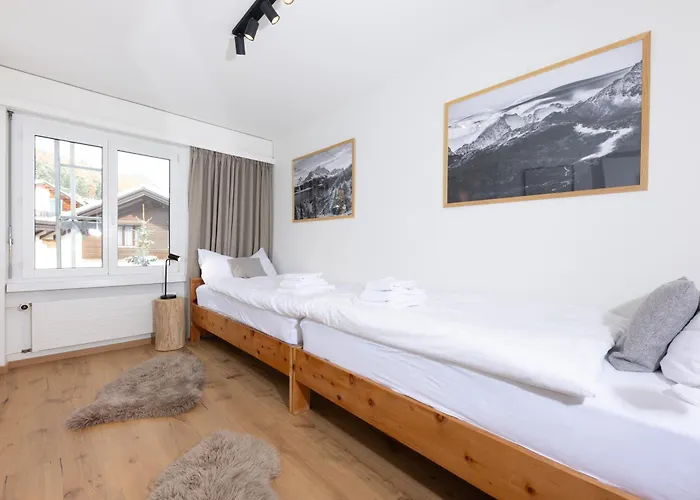 Modern Crossing Facing Piz Rosatsch St. Moritz